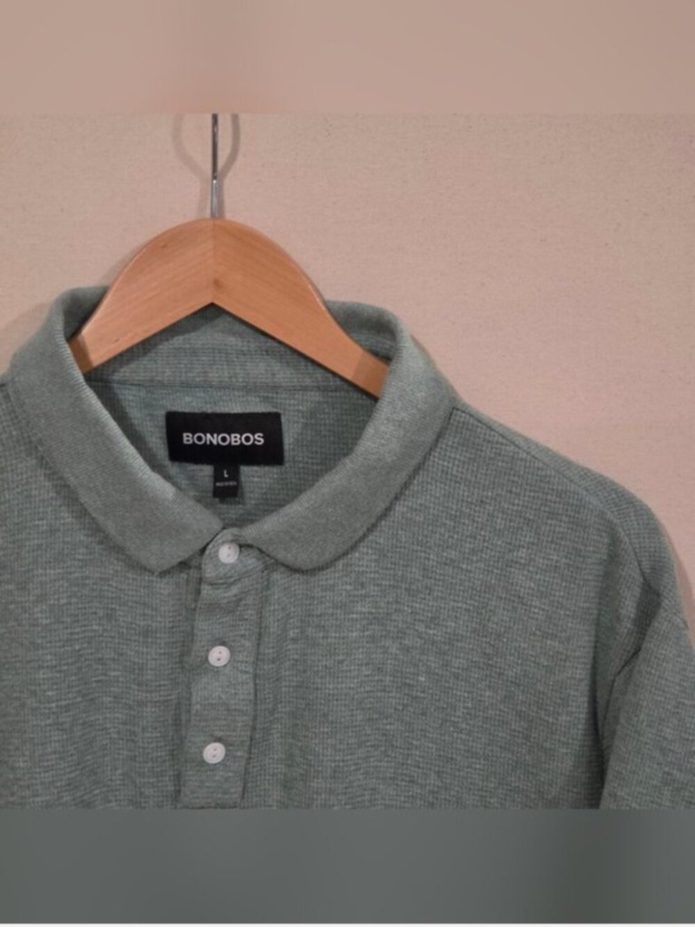 Bonobos Waffle Knit Polo L